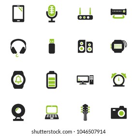 Home appliances vector icons for user interface design