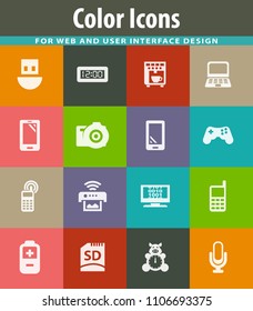 Home appliances vector icons for user interface design