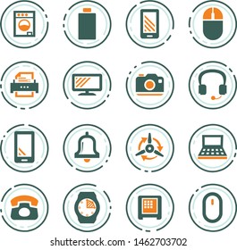 Home appliances vector icons for user interface design