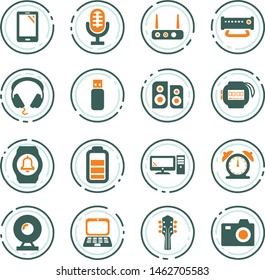 Home appliances vector icons for user interface design