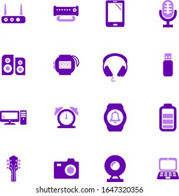 Home appliances vector icons for user interface design