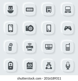 Home Appliances, Vektorsymbole für die Benutzeroberfläche