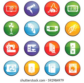 Home Appliances Vector Icons User Interface Stock Vector (Royalty Free ...