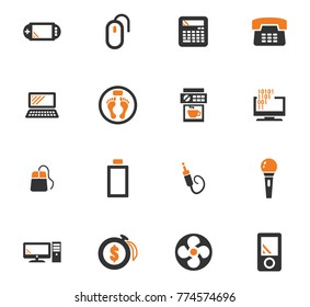 Home appliances vector icons for user interface design