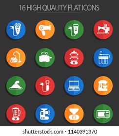 home appliances vector icons for web and user interface design