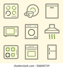 Home appliances web icons