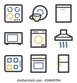 Iconos web de equipos domésticos