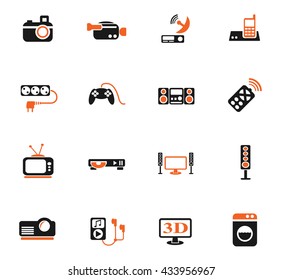 home appliances web icons for user interface design