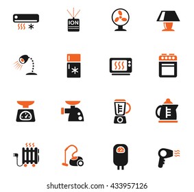 home appliances web icons for user interface design