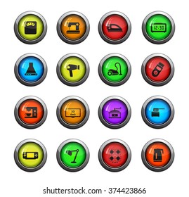 Home applicances color icon for web sites and user interface