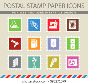 Home applicances  simply symbols for web and user interface