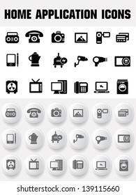 Home application icons,vector