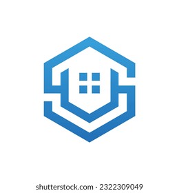 Home architecture realty logo vector image