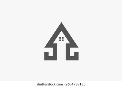 home and arrow bold logo