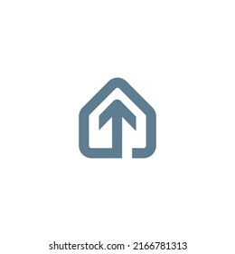 Logotipo de flecha de inicio, logotipo de flecha, diseño residencial