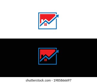 Home arrow logo design vector.
