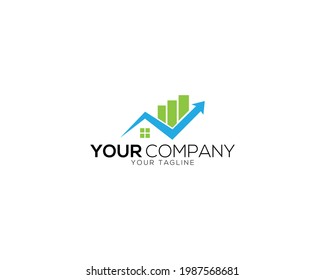 Home arrow logo design vector.