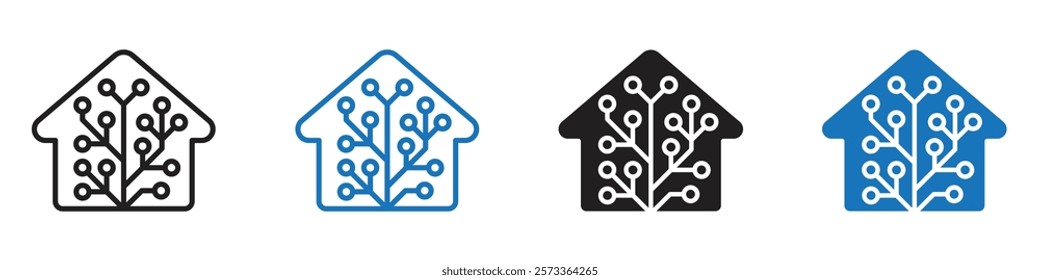 Home assisstant icon Flat line symbol