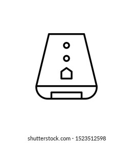 Home assistant icon. Simple outline vector of smart home set for UI and UX, website or mobile application