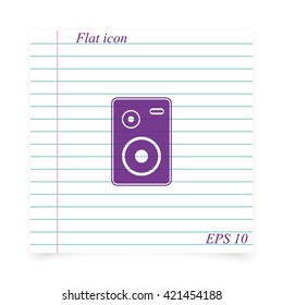 Home audio speaker icon.