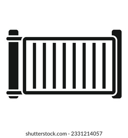 Home automatic door icon simple vector. House gate. Auto control