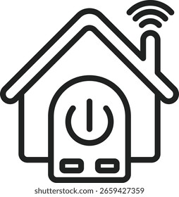 Home automation app icon vector image. Suitable for mobile apps, web apps and print media.