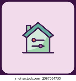Home Automation Control Panel Icon Design