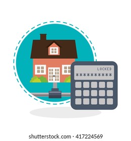 Home automation design. smart house icon. house concept, vector illustration