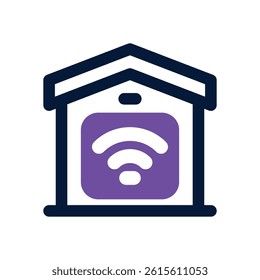 home automation dual tone icon. Sleek and modern vector icon for websites, mobile apps, marketing materials, and corporate design. Fully scalable and ready to use.