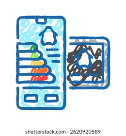 home automation efficient doodle icon sketch vector. home automation efficient sign. isolated symbol illustration