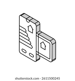 home automation efficient isometric icon vector. home automation efficient sign. isolated symbol illustration