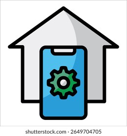 Home Automation Icon Element For Design