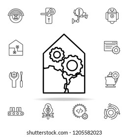 home automation icon. Automation icons universal set for web and mobile
