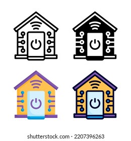 Home Automation Icon Set Style Collection