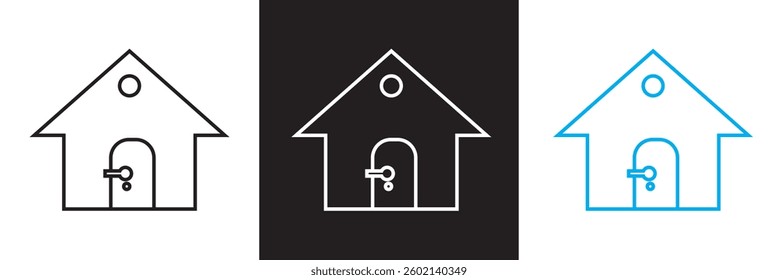 Home automation icon. Vector illustration. isolated on white and black background. EPS 10