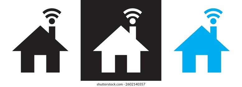 Home automation icon. Vector illustration. isolated on white and black background. EPS 10