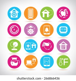 home automation icons set
