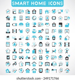 Home Automation Icons Set, Smart Home Icons