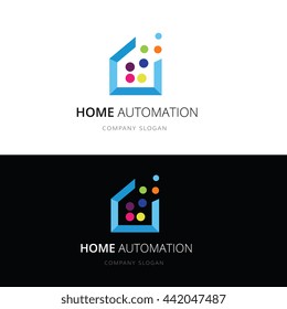 Home Automation Logo Template.