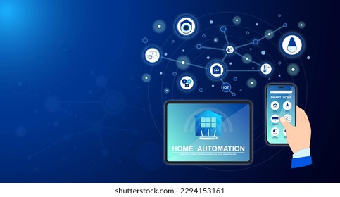 Home automation, Smart home intelligent system, Application on smartphone for security camera, Electric appliance or Device control, Infographic program for monitoring or management in the buildings.