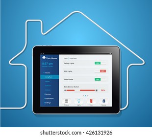 Home automation system - light management concept