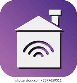 Home Automation Vector Glyph Gradient Background Icon For Personal And Commercial Use.
