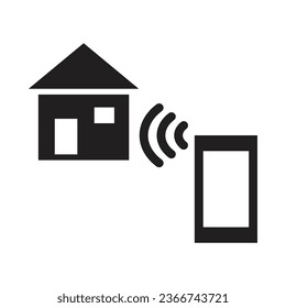 Home Automation Vector Glyph Icon For Personal And Commercial Use.
