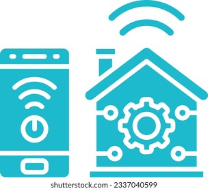 Home Automation Vektorsymbol. Kann für Druck-, Mobil- und Web-Anwendungen verwendet werden.