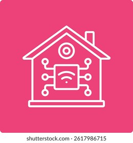Icono de Vector de automatización del hogar. Se puede utilizar para aplicaciones de impresión, móviles y de Web.