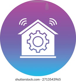 Icono de Vector de automatización del hogar. Se puede utilizar para aplicaciones de impresión, móviles y de Web.