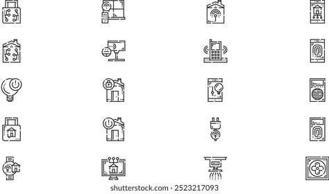 Home automotion icons High-Quality Vector Icons Collection with Editable Stroke. Ideal for Professional and Creative Projects.
