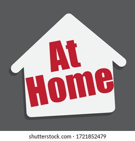 at home awareness social media campaign and corona virus prevention