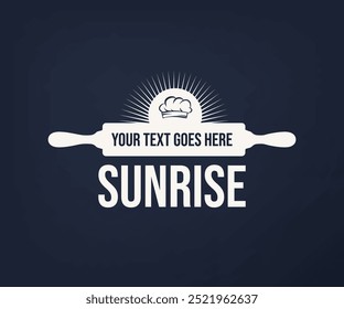 A home bakery logo design featuring a chef cap and rolling pin should evoke warmth and creativity, reflecting the personal touch of homemade baked goods. Incorporating a playful yet elegant font can c