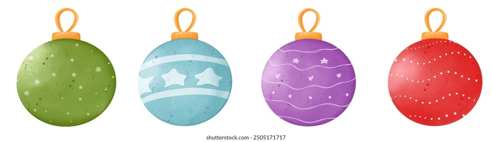 Home ball decorations for special occasions during Christmas and the winter months.